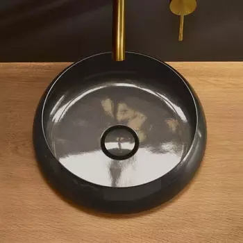 Bette BetteCraft Aufsatzwaschtisch rund 450x450mm ohne Hahnloch ohne &Uuml;berlauf (A241-790)