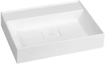 Sapho Godiva Aufsatzwaschbecken Gussmarmor 58x44cm weiß (GU058-0)