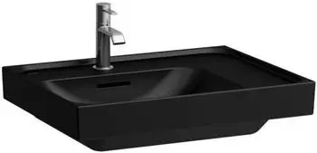 Laufen Meda Aufsatzwaschbecken 60x46cm rechteckig schwarz (H8171117161091)