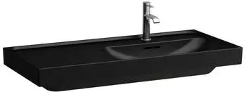 Laufen Meda Einbauwaschbecken Ablage Links 1000x460mm Ohne Hahnloch Ohne &Uuml;berlauf Matt Schwarz (H8171177161121)