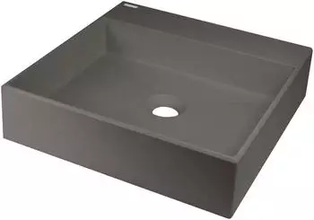 Deante Correo Aufsatzwaschbecken quadratisch 40x40cm Anthrazit (CQRTU4S)