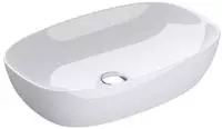 Doporro - Aufsatzwaschbecken Keramik Waschbecken Oval Waschschlae 600x395x140 Mm