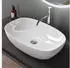 doporro Brüssel104 Aufsatzwaschbecken Keramik weiß 600x395x140mm (Br104)
