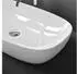 doporro Brüssel104 Aufsatzwaschbecken Keramik weiß 600x395x140mm (Br104)