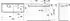 Laufen Meda Einbaulavabo Ablage links 1200x460mm, ohne Hahnloch, ohne Überlauf, Graphit matt (H8171197581121)