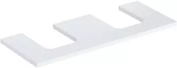 Geberit ONE Ausschnitt 2-fach f&uuml;r Aufsatzwaschtisch Schalenform 120 cm wei&szlig; / lackiert hochgl&auml;nzend (505.335.00.1)