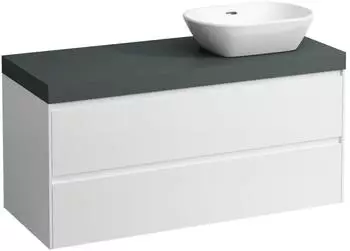 Laufen Lani Waschtischplatte verkehrsgrau 1 Ausschnitt rechts, 1185x495x580mm, H4055731129901, Specialcolor