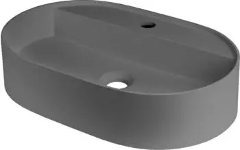 Deante Silia Aufsatzwaschbecken oval 55x35cm Anthrazit (CQSTU6B)