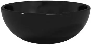 vidaXL Rundes Waschbecken Hartglas 30x12cm Schwarz (345247)