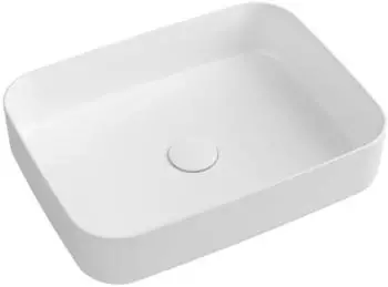 Megabad Infinity Rectangle Aufsatzwaschbecken 50x36cm, weiß (10NF65050)