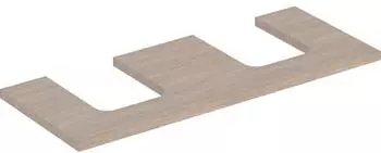 Geberit ONE Ausschnitt 2-fach f&uuml;r Aufsatzwaschtisch Schalenform 120 cm eiche / melamin holzstruktur (505.335.00.5)