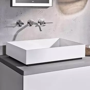 Laufen Metaphor Waschtisch-Schale 500x375x115mm ohne Hahnloch, ohne &Uuml;berlauf, wei&szlig; matt (H512ME57571121)