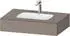 Duravit Qatego Einbauwaschtisch mit Konsole 80x55 cm basalt matt (QA4690043430000)