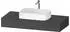 Duravit Qatego Konsolen mit Ausschnitt mittig 120x55 cm graphit matt (QA4802049490000)
