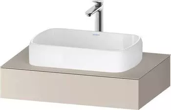 Duravit Qatego Konsolen mit Ausschnitt mittig 80x55 cm taupe matt (QA4800091910000)