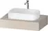 Duravit Qatego Konsolen mit Ausschnitt mittig 80x55 cm taupe matt (QA4800091910000)