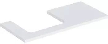 Geberit ONE Ausschnitt links f&uuml;r Aufsatzwaschtisch 105 cm wei&szlig; / matt (505.304.00.2)