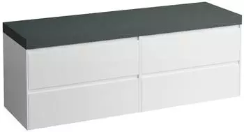 Laufen Lani Waschtischplatte verkehrsgrau 1570x495x580mm, H4055901122601, Wei&szlig; matt