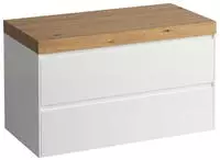 LAUFEN LANI Waschtischplatte wildeiche inklusive Unterschrank, ohne Ausschnitt,