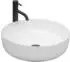 Rea Elma Rundes Aufsatzwaschbecken 45x45cm, Keramik, Weiß (REA-U8493)