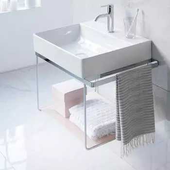 Duravit DuraSquare Metallkonsole wandh&auml;ngend, Chrom poliert, 665x381x400mm (0031141000)