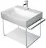 Duravit DuraSquare Metallkonsole wandhängend, Chrom poliert, 665x381x400mm (0031141000)