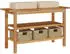 vidaXL Waschtisch mit Marmorbecken Creme Massivholz Teak (3096578)