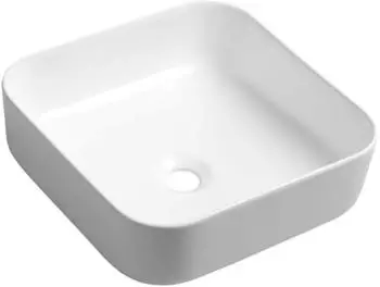 Sapho Prata Aufsatzwaschbecken Keramik 39,5x39,5cm Weiß (AR423)
