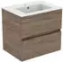 Ideal Standard Eurovit Plus Waschtisch mit Unterschrank (R0572) nussbaum geflammt