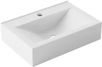 doporro Brüssel118C Aufsatz-/Hängewaschbecken Keramik weiß 45cm (30518)