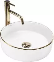 Rea - Aufsatzwaschbecken Sami Gold Edge