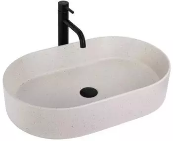Rea Nadia 60 Aufsatzwaschbecken Keramik oval beige (REA-U7341)