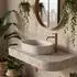 Rea Nadia 60 Aufsatzwaschbecken Keramik oval beige (REA-U7341)