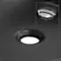 LuxeBath Aufsatzwaschbecken rund Keramik schwarz matt Ø415x135mm (490009093)