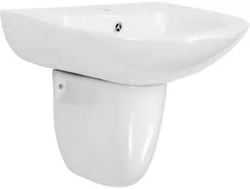 vidaXL Waschbecken wei&szlig;, glasierte Keramik, 52x45x49cm (143007)