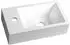 Sapho Amarok Gussmarmor-Waschtisch 40x22cm, links, weiß (AR400)