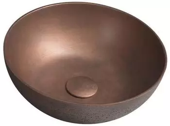 Sapho Formigo Aufsatzwaschbecken Beton, Ø 39cm, kupfer matt (FG320)
