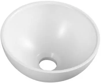 Sapho MINOR Aufsatzwaschbecken rund Gussmarmor weiß glanz, Ø26cm (MR260)