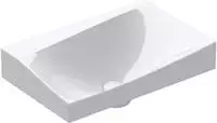 Doporro - Waschbecken H&auml;ngewaschbecken Aus Mineralguss 60x38x20 Cm, Bad...