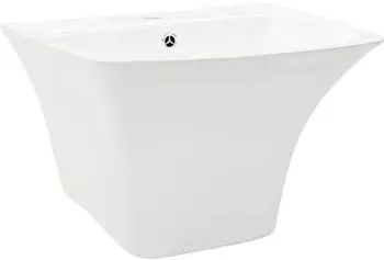 vidaXL Waschbecken wei&szlig; 53x44x37cm glasierte Keramik (143015)