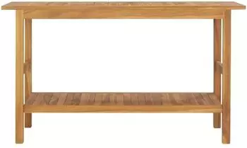 vidaXL Badezimmerschrank Teak Massivholz 132x45x75cm