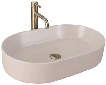 Rea Nadia Aufsatzwaschbecken oval 61x38,5cm beige matt (REA-U9661)