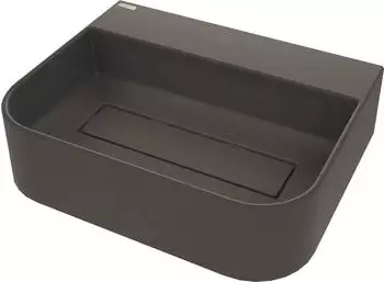 Deante Arnika Aufsatzwaschbecken 50,5x40,5cm anthrazit matt (CQA_TU5S)