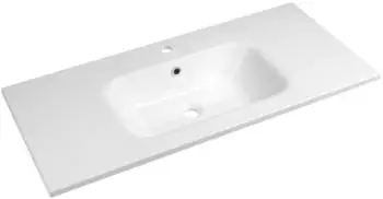 Sapho SIDRA Gussmarmor-Waschtisch 101x46cm, weiß (SD101)