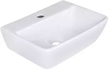 BELVIT Lotus Aufsatzwaschbecken Keramik Wei&szlig; 40cm