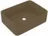 vidaXL Aufsatzwaschbecken Matt Creme Keramik 41x30x12cm (147051)