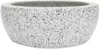 vidaXL Aufsatzwaschbecken Rund Grau &Oslash;41x14cm Keramik (155064)