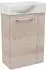 Fackelmann SBC B.Clever Waschtisch-Set 45cm, hellbraun/Alaska-Esche-Optik (4008033077408)