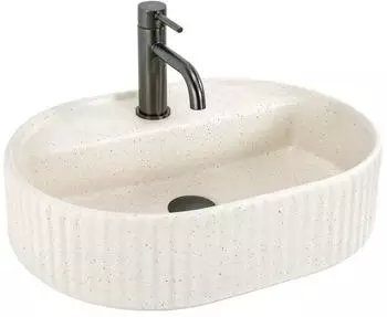 Rea Marcela 50 Aufsatzwaschbecken Vanilla Beige, Keramik (REA-U3516)