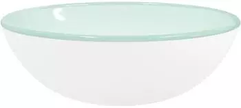 vidaXL Waschbecken Hartglas wei&szlig; 35x12cm (345252)